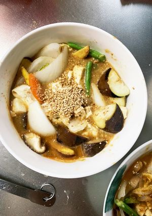 肉無豆腐簡単万能きな粉ごまダレ味野菜炒め-レシピのメイン写真