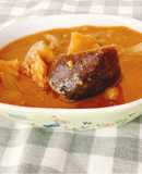 ナスと玉ねぎ豚挽肉の甘口カレー