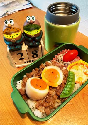 高一長女 お弁当(焼豚丼)-レシピのメイン写真
