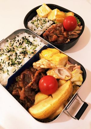 大学2息子、高2娘弁当　23/4/28-レシピのメイン写真