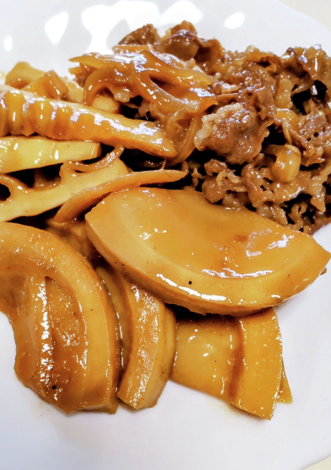 筍と牛肉のすき焼き風♡おつまみにも♪-レシピのメイン写真