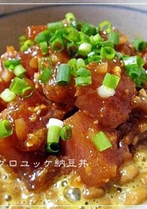ネバとろ～っ！韓国風マグロユッケ納豆丼-レシピのメイン写真