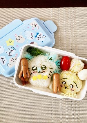 春の遠足 ちいかわキャラ弁モモンガうさぎ-レシピのメイン写真