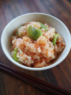 そら豆とエビの炊き込みご飯-レシピのメイン写真