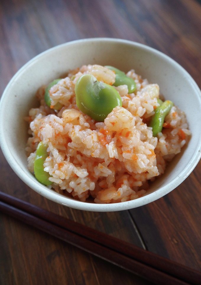 そら豆とエビの炊き込みご飯-レシピのメイン写真