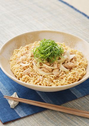 レンジで！ツナと大葉のさっぱり汁なし麺-レシピのメイン写真