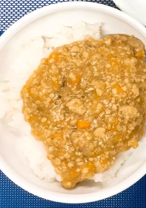 【保育園給食】野菜そぼろあんかけ丼-レシピのメイン写真