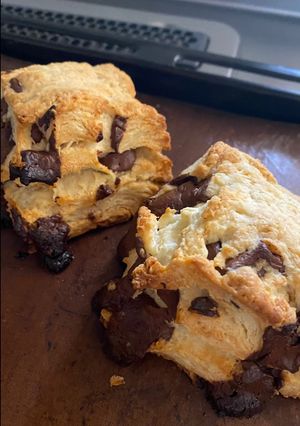ザクザク 米粉 チョコスコーン-レシピのメイン写真