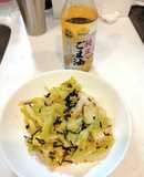 春キャベツと塩こんぶ長は優しい