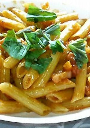 包丁＆まな板のいらない簡単トマトパスタ-レシピのメイン写真