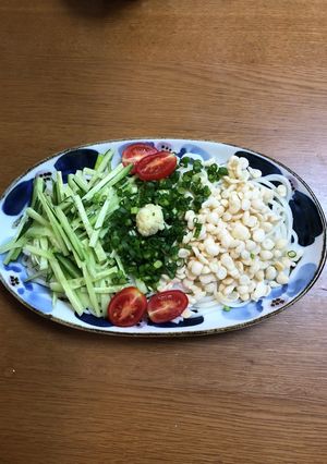 五島うどんで簡単冷やしうどん-レシピのメイン写真