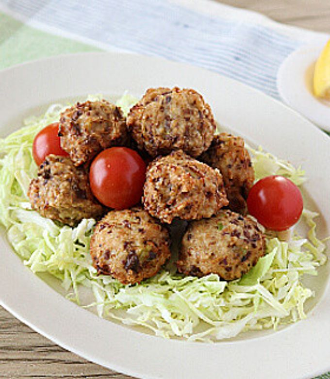 レバー入りチキンボール by スクスクのっぽくん 【クックパッド】 簡単