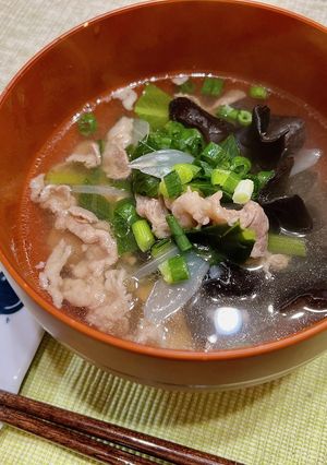 【貧血予防】牛肉ときくらげのスープ-レシピのメイン写真