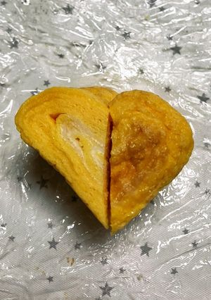 お弁当に♫ハートの卵焼き-レシピのメイン写真
