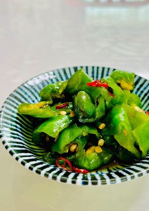 ちぎりピーマンの種ごと醤油漬け-レシピのメイン写真