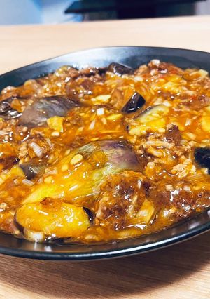 【一瞬で無くなる】ジューシー麻婆茄子-レシピのメイン写真