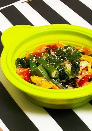 冷凍野菜&レンジで簡単サラダ わかめ入り-レシピのメイン写真