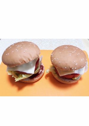 混ぜるだけの手作りパテで！ハンバーガー-レシピのメイン写真