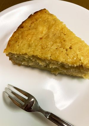 バナナ2,3本と丸型でバナナケーキ-レシピのメイン写真