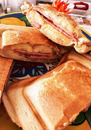 エルビスサンド風ホットサンド-レシピのメイン写真