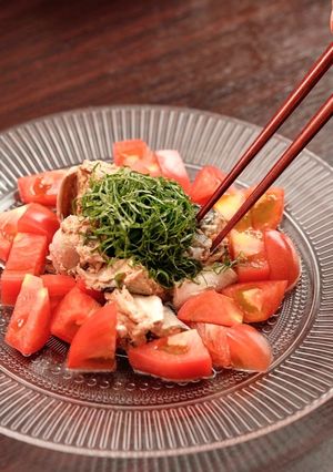 トマトとさば缶のサラダ-レシピのメイン写真
