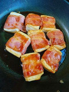 ベーコン巻き豆腐の照り焼き風〜♪♪-レシピのメイン写真