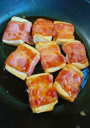 ベーコン巻き豆腐の照り焼き風〜♪♪-レシピのメイン写真