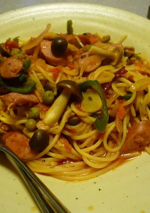 具だくさん☆トマトパスタ-レシピのメイン写真