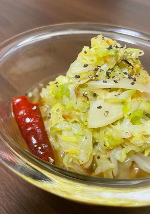 ごま油風味の千切りキャベツ南蛮漬け-レシピのメイン写真