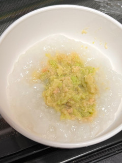 離乳食 枝豆と鮭とさつまいもの昆布だし粥-レシピのメイン写真