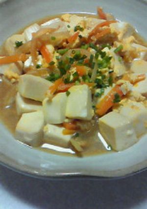 簡単✿豆腐と野菜の卵とじ（天かす入り）✿-レシピのメイン写真