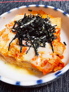 絹厚揚げレンチン〜キムチー編-レシピのメイン写真