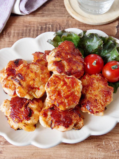 ☆簡単☆鶏むねキムチの丸め焼き-レシピのメイン写真