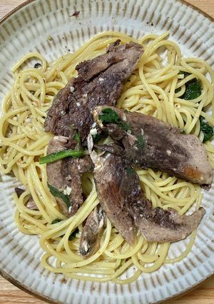 ワンパン・鰹の出汁ペペロンチーノ-レシピのメイン写真