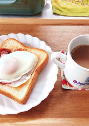 Fried egg 目玉焼きtoast☆-レシピのメイン写真