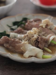 行者にんにくの豚肉巻きレンジ蒸し-レシピのメイン写真