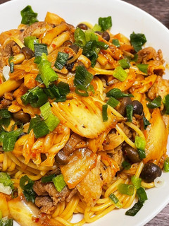豚とキムチの和風パスタ-レシピのメイン写真