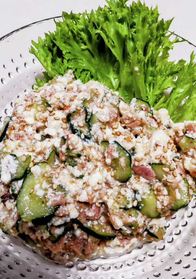 きゅうりとツナと崩し豆腐！5分で簡単副菜-レシピのメイン写真