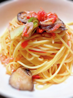椎茸と干し海老のトマトクリームパスタ-レシピのメイン写真