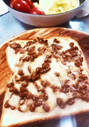 納豆チーズトースト-レシピのメイン写真