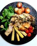 骨つきもも肉のローストローズマリー風味