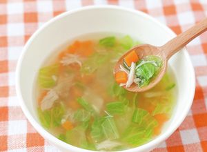 レタスとにんじんのツナスープ離乳食後期-レシピのメイン写真