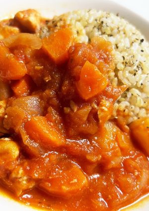 チキンとトマトでカフェランチ風　少々和風-レシピのメイン写真