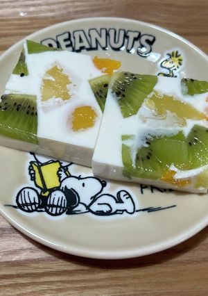生クリーム　ラカント使用　濃厚な牛乳寒天-レシピのメイン写真