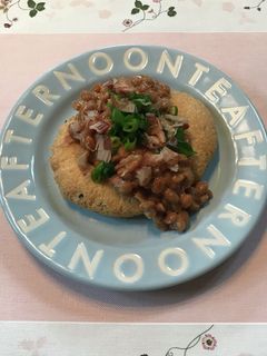 がんもに納豆かけただけ-レシピのメイン写真
