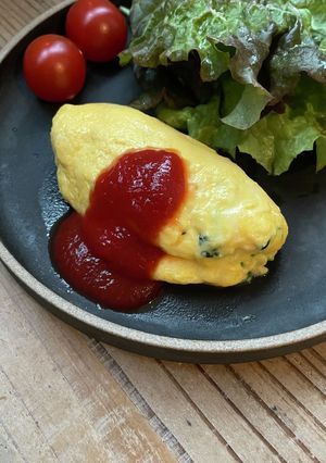 レンジで!ふわふわオムレツ!-レシピのメイン写真