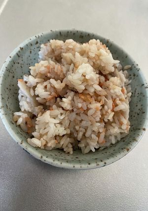 幼児食に！山芋と鮭フレークの炊き込みご飯-レシピのメイン写真