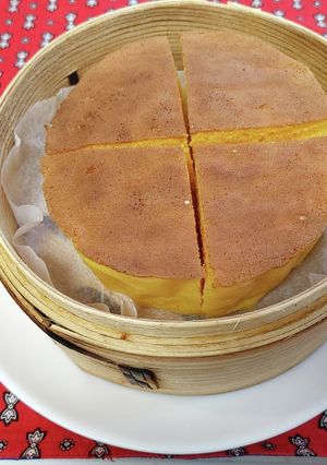 蒸籠蒸し☆台湾カステラ風ホットケーキ-レシピのメイン写真