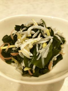 春わかめとしらすの酢のもの-レシピのメイン写真