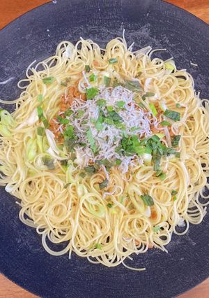 ワンパン納豆しらすスパゲティ-レシピのメイン写真